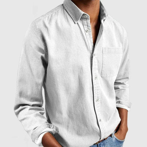 Vintage Long-Sleeve Button-Down Shirt