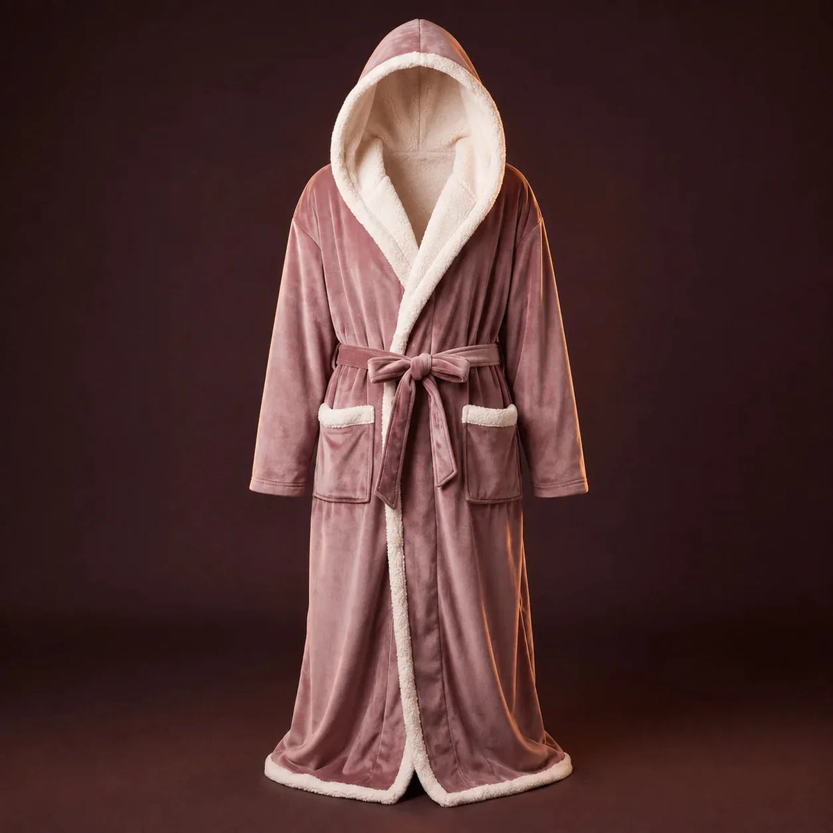 Plush Hooded Lounge Robe