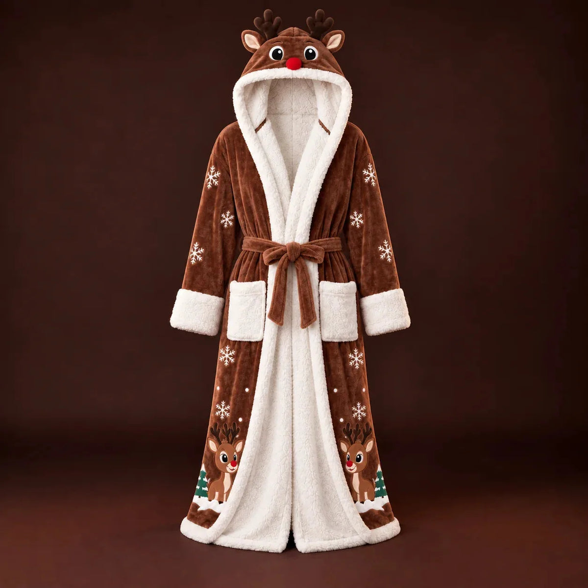 Plush Hooded Lounge Robe