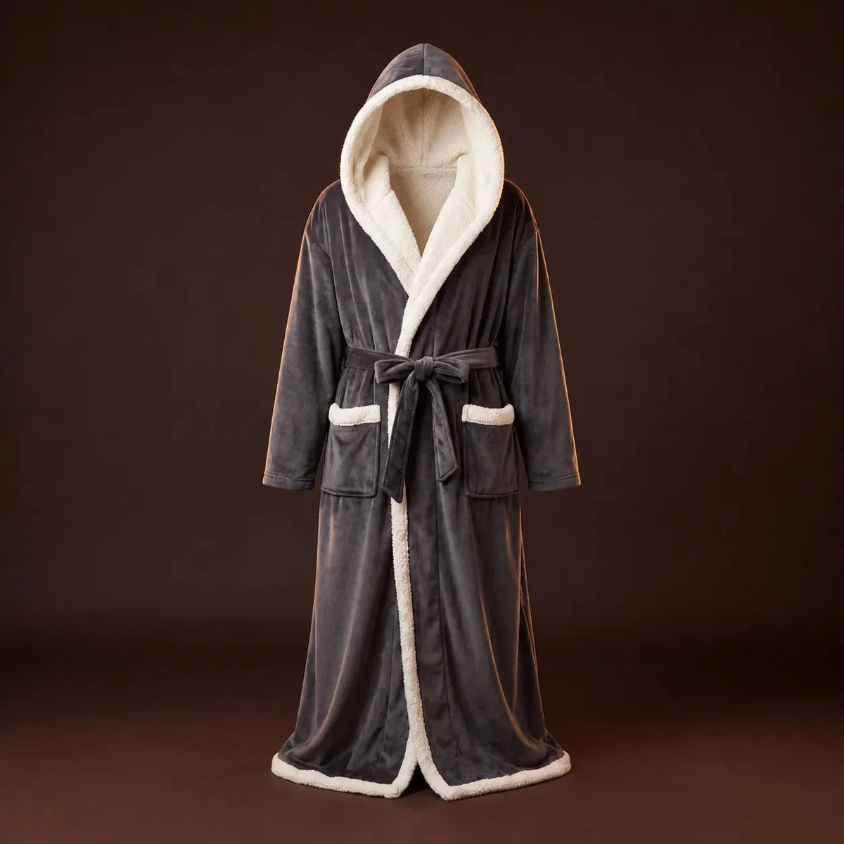 Plush Hooded Lounge Robe